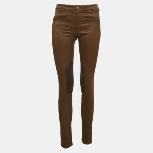 Gucci Brown Cotton Blend Gabardine Breeches Pants S