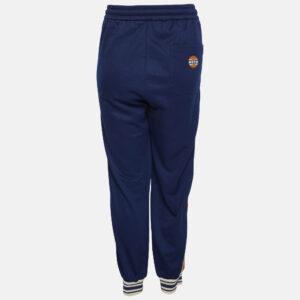 Gucci Colorblock Jersey Pattern Web Accent Varsity Track Pants L