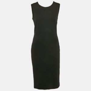 Gucci Black Wool Knit Sleeveless Short Dress L