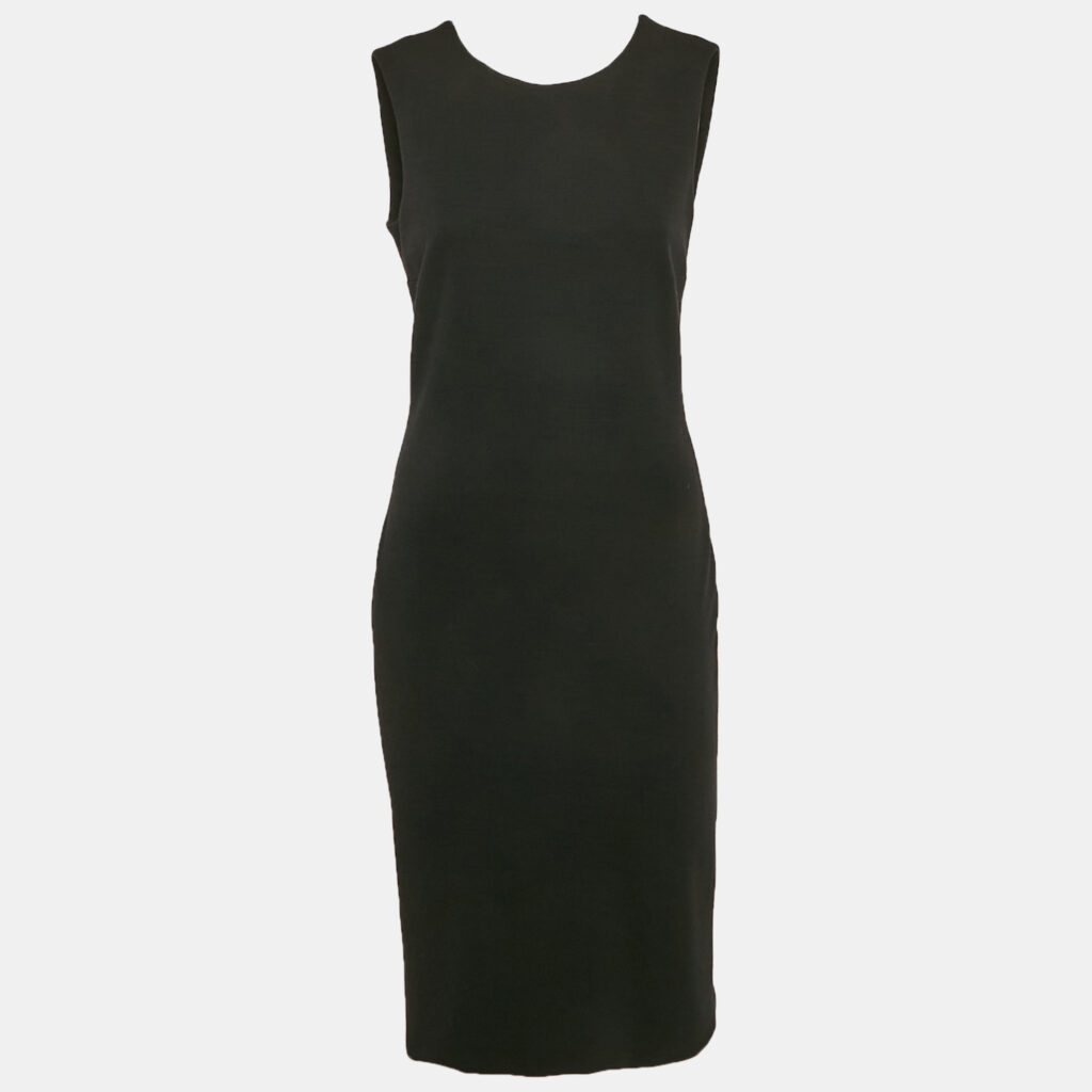 luxury-women-gucci-used-clothes-p1145732-003 Gucci Black Wool Knit Sleeveless Short Dress L