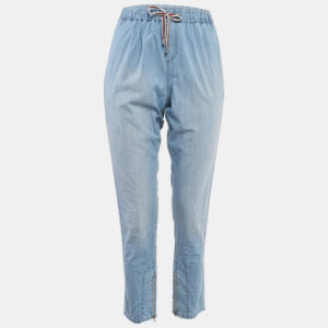 Gucci Blue Faded Denim Jogger Pants M
