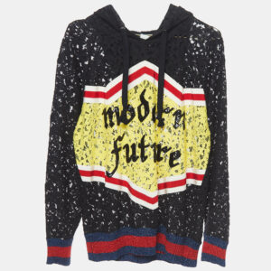 Gucci Black Lace Modern Future Hoodie S