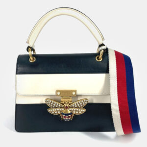 Gucci Black x White Bijoux Faux Pearl Shoulder Bag