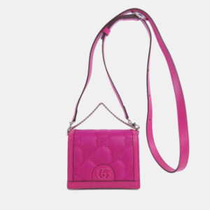 Gucci nylon material GG long shoulder bag
