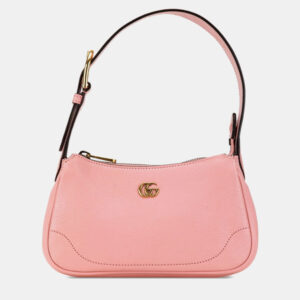 Gucci Pink Leather GG Marmont Aphrodite Shoulder Bag