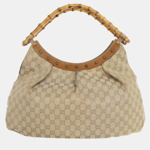 Gucci GG Canvas Bamboo Shoulder Bag