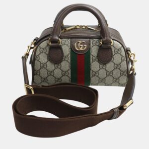 Gucci Beige/Ebony Ophidia Shoulder Bag
