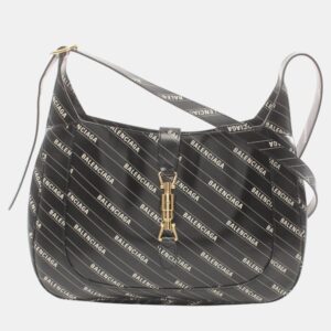 Gucci Leather Black White Jackie 1961 Shoulder Bag