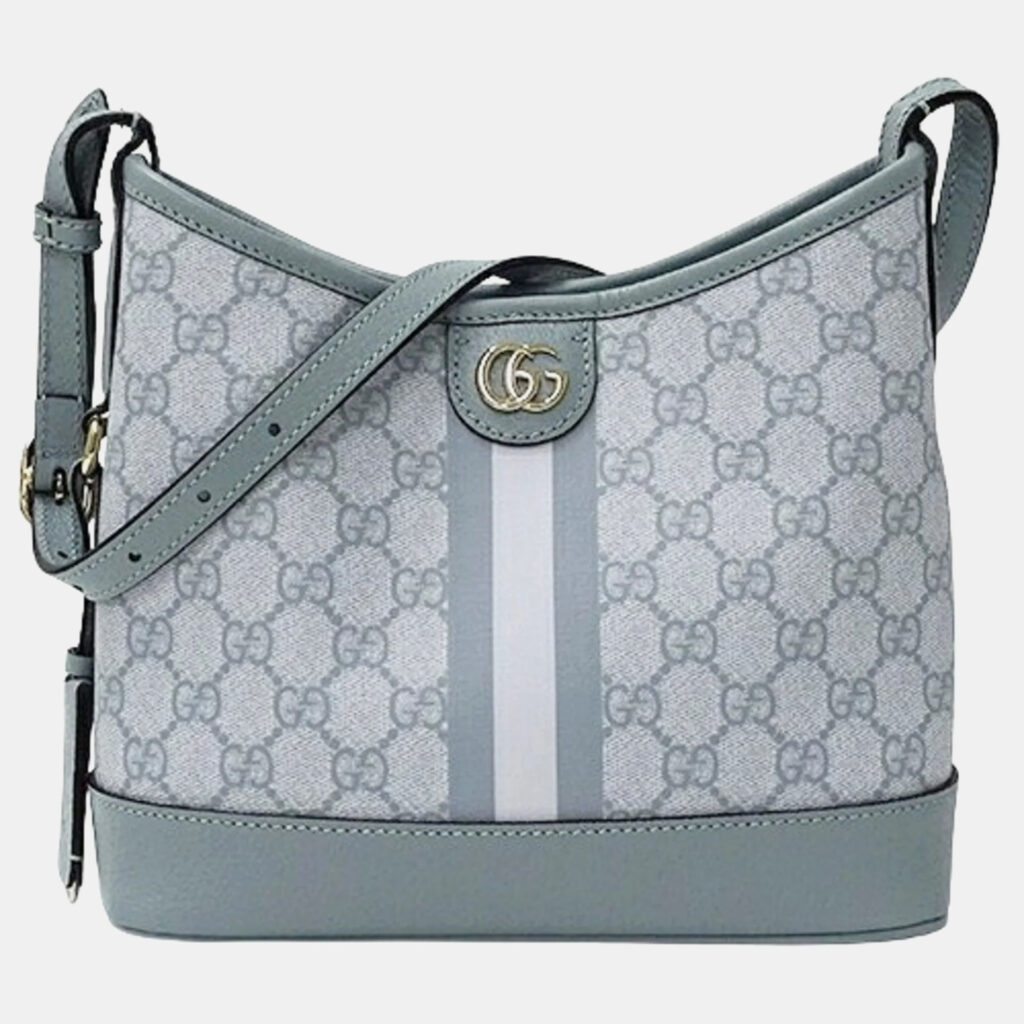 luxury-women-gucci-used-handbags-p1099858-009 Gucci Blue GG Supreme Canvas Ophidia GG Supreme Shoulder Bag
