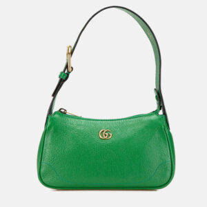 Gucci Green Leather Aphrodite Mini Shoulder Bag