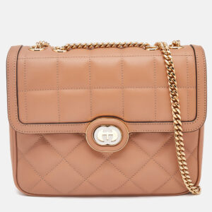 gucci beige quilted leather small deco shoulder bag