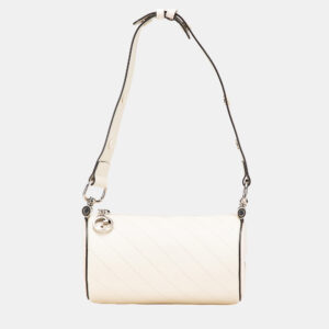 Gucci White Mini Leather Blondie Shoulder Bag