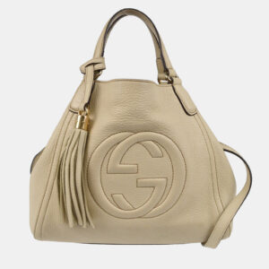 Gucci Off-white Soho 2way Tote Handbag