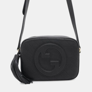Gucci Black Leather Blondie Shoulder Bag Size Small