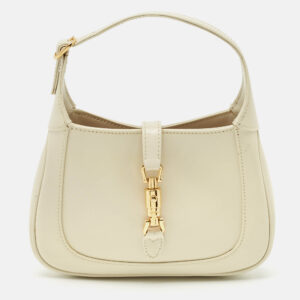Gucci Off White Leather Mini 1961 Jackie Shoulder Bag