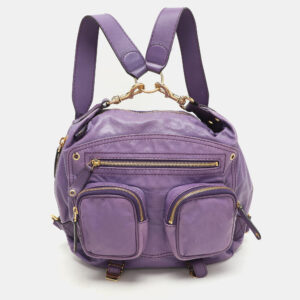 Gucci Purple Leather Medium Darwin Convertible Backpack