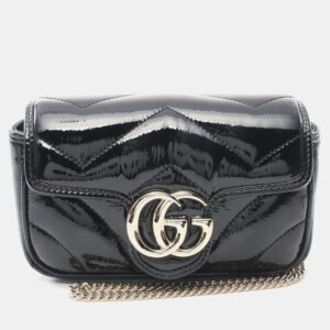 Gucci GG Marmont Super Leather Black Shoulder Bag