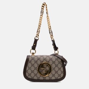 Gucci Beige Mini GG Supreme Blondie Satchel