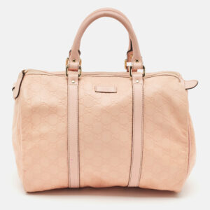 Gucci Peach Guccissima Leather Medium Joy Boston Bag