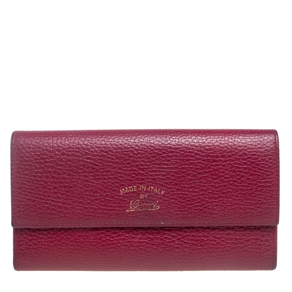 luxury-women-gucci-used-handbags-p537172-002-2 Gucci Burgundy Leather Swing Continental Wallet