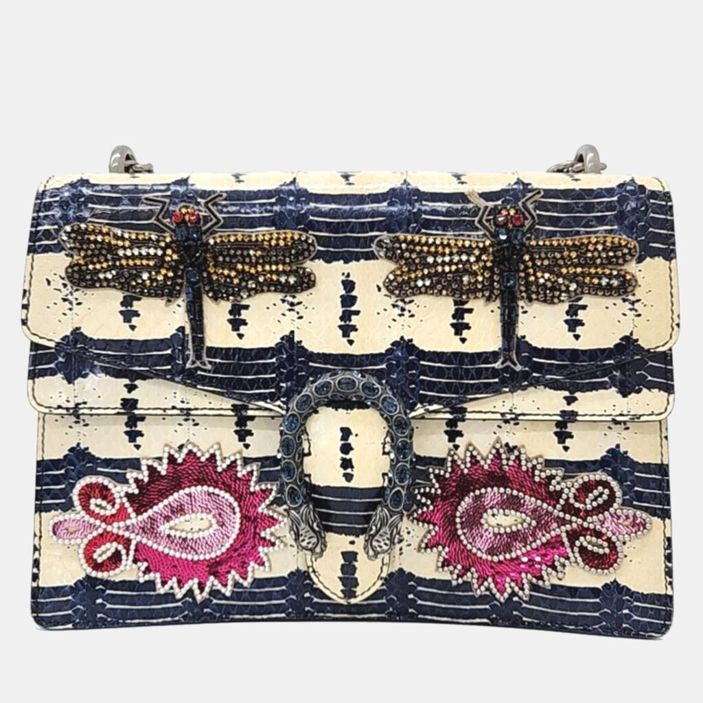 luxury-women-gucci-used-handbags-p965414-007 Gucci Dionysus Python Chain Shoulder Bag (400235)