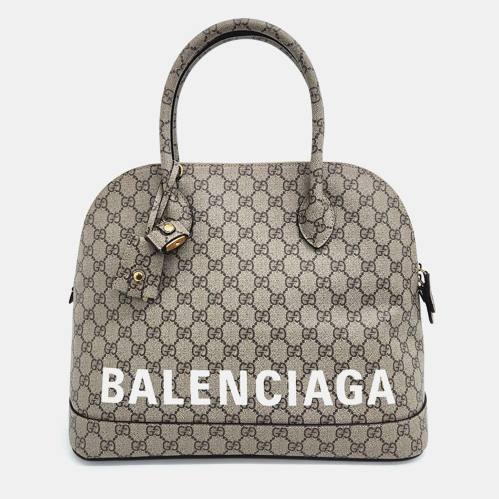 luxury-women-gucci-used-handbags-p965434-001 Gucci x Balenciaga Hacker Project Bill Medium Tote Bag (681698)