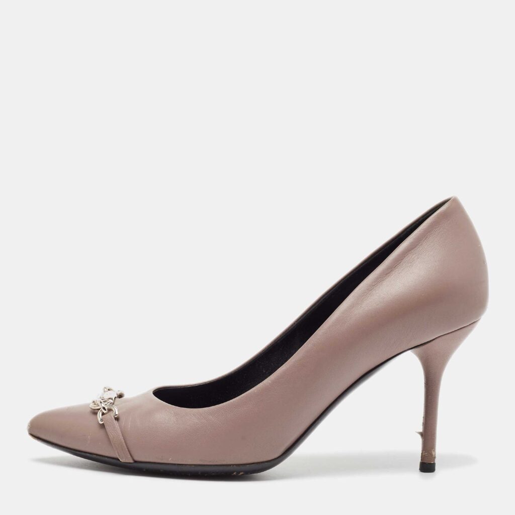 luxury-women-gucci-used-shoes-p1031599-003 Gucci Purple Leather Molaita Pumps Size 37