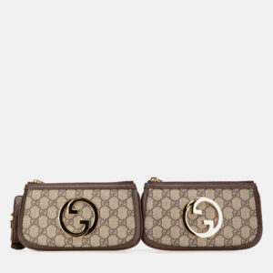 Gucci Beige/Brown GG Supreme Mini Blondie Belt Bag