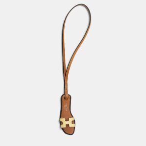 Hermes Chick Yellow, Natural Sand, Black Oran Nano Bag Charm