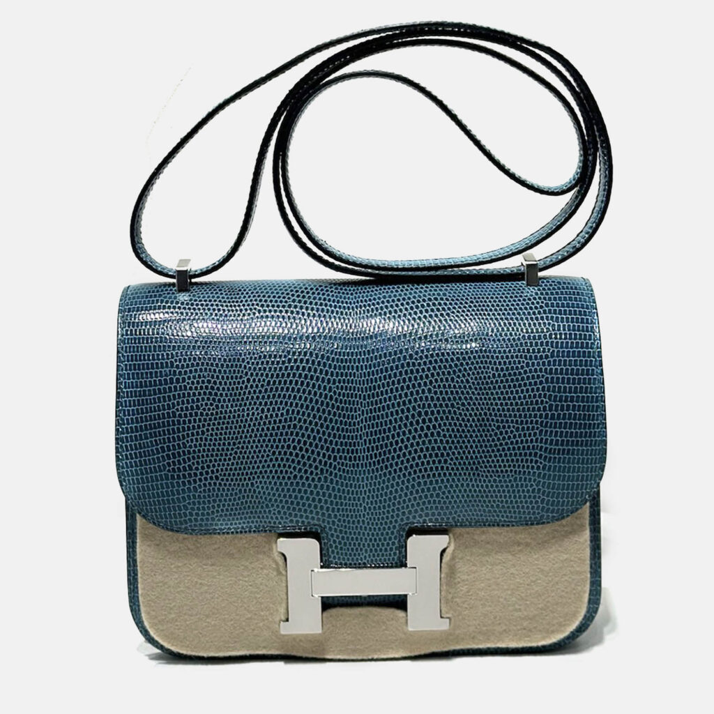 luxury-women-hermes-new-handbags-p1100421-002 Hermes Ink Blue Lizard Leather Constance 19 Bag