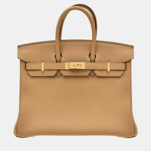 Hermes Biscuit Togo Leather Birkin 25 Bag