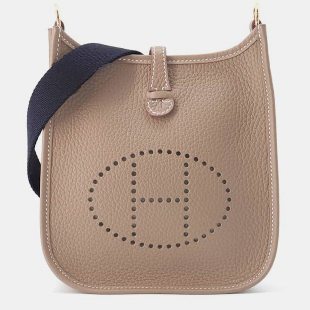 luxury-women-hermes-new-handbags-p1111200-002 Hermes Etoupe/Blue Indigo Taurillon Clemence Evelyne Amazon TPM Bag