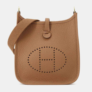 Hermes Halzan Taurillon Clemence Leather Evelyne TPM 16 Shoulder Bag