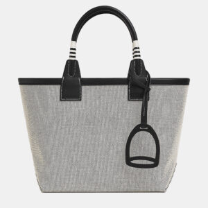Hermes Ecru Black Sac Steeple 25 Bag