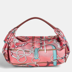 Hermes Rose Azalee Gris Perle Rouge H Balusoie Bag