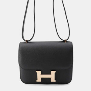 Hermes Constance Mini Black Epsom Leather Crossbody Bag
