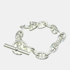 Hermes Silver Chaine D'ancre Chain Bracelet