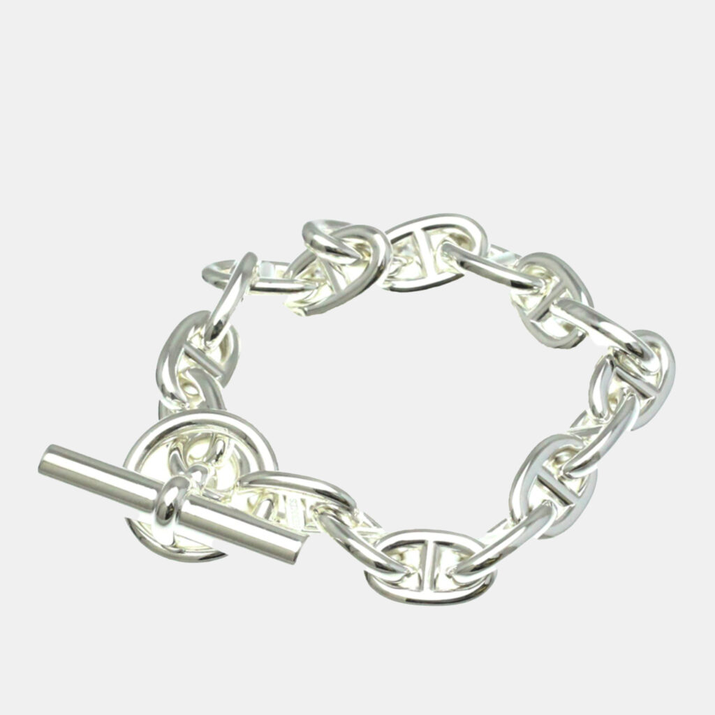 Hermes Silver Chaine D'ancre Chain Bracelet