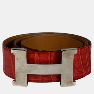 Hermes Crocodile Leather H Constance Belt