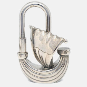 Hermes L'Air de Paris Yacht Silver Cadena Lock Bag Charm