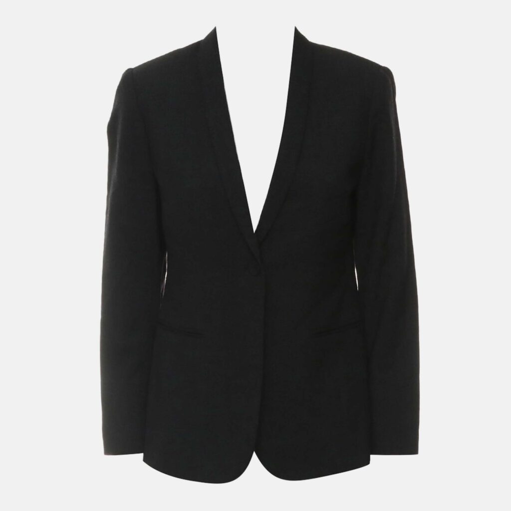 luxury-women-hermes-used-clothes-p1163025-004 Hermes Black Button-up Blazer