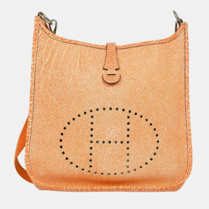 Hermes Orange Dalmatian Evelyne 29 Shoulder Bag
