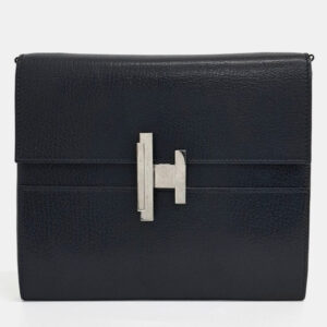 Hermes Black Leather Cinhetic To Go Shoulder Bag