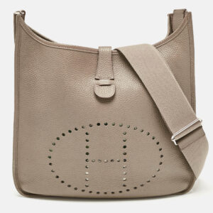 Fendi Burgundy Leather Whipstitch Dotcom Top Handle Bag