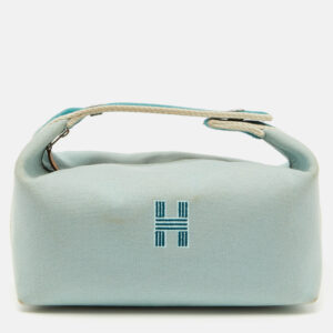 Hermes Eucalyptus Toile H Canvas Small Bride-a-Brac Case
