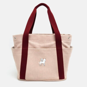 Hermes Terracotta Canvas Cabriole Diper Bag