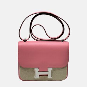 Hermes Summer Pink Swift Leather Constance 19 bag