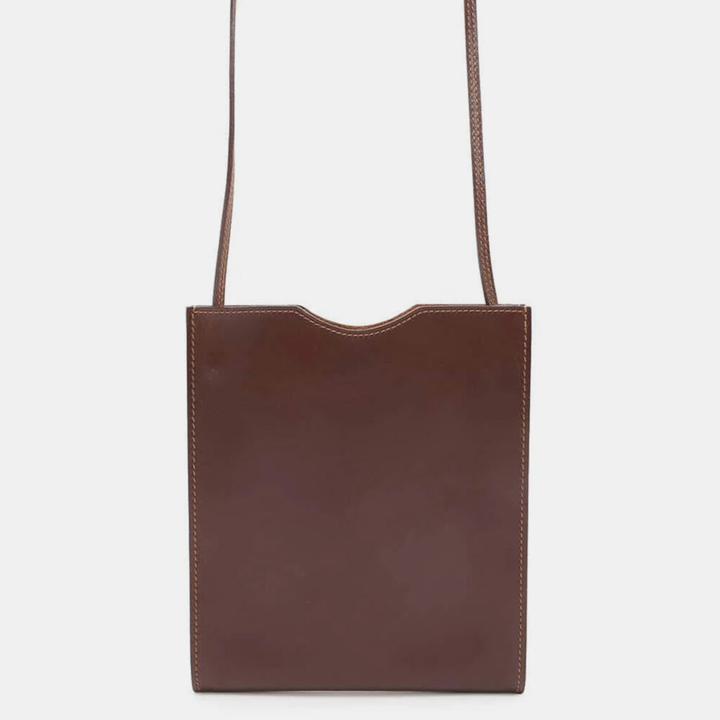 luxury-women-hermes-used-handbags-p1111211-001 Hermes Brown Box Calf Leather Onimetu Bag