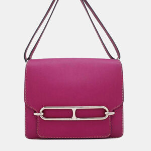 Hermes Rose Purple Evercolor Roulis 23 Shoulder Bag