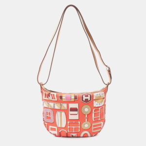 Hermes Silk Vaux Swift Orange Shurusowa To-Go Orange Poppy Shoulder Bag